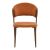 Καρέκλα Dolez pakoworld terracotta ύφασμα-πόδι καρυδί μέταλλο 49x58.5x82εκ |  Καρέκλες στο espiti