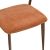 Καρέκλα Dolez pakoworld terracotta ύφασμα-πόδι καρυδί μέταλλο 49x58.5x82εκ |  Καρέκλες στο espiti