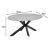 Τραπέζι Makrey pakoworld sonoma mdf- μαύρα μεταλλικά πόδια 180x90x75εκ |  Τραπέζια στο espiti