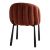 Καρέκλα Denna pakoworld ύφασμα terracotta-μαύρα μεταλλικά πόδια 52x60x85εκ |  Καρέκλες στο espiti