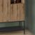 Μπουφές Amira Megapap χρώμα καρυδί Ud - black wood 90x40x125εκ. |  Μπουφέδες στο espiti