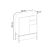 Μπουφές Amira Megapap χρώμα καρυδί Ud - black wood 90x40x125εκ. |  Μπουφέδες στο espiti