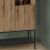 Μπουφές Amira Megapap χρώμα καρυδί Ud - black wood 90x40x125εκ. |  Μπουφέδες στο espiti