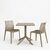 Τραπεζαρία Groovy Hush pakoworld σετ 3τεμ cappuccino PP 60x60x76εκ |  Σετ τραπεζαρία κήπου στο espiti