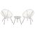 ΣΕΤ ΕΞΩΤΕΡΙΚΟΥ ΧΩΡΟΥ 3ΤΜΧ ACAPULCO HM11861.12 P.E.RATTAN ΛΕΥΚΟ-ΜΕΤΑΛΛΟ ΣΕ ΜΑΥΡΟ |  Σαλόνια κήπου στο espiti