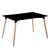 Τραπέζι ArteLibre OWLET Μαύρο MDF/Ξύλο 120x80x74cm 14600007 ArteLibre |  Τραπέζια στο espiti
