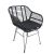 Καρέκλα Κήπου ArteLibre ACTORIUS Μαύρο Μέταλλο/Rattan 57x53x81cm 14510020 ArteLibre |  Καναπέδες - Καρέκλες  στο espiti