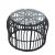 Τραπεζάκι Κήπου ArteLibre ALBIUS Μαύρο Rattan/Μέταλλο/Γυαλί Φ50x35cm 14510027 ArteLibre |  Τραπέζια κήπου στο espiti