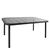 Τραπέζι Κήπου ArteLibre AMPIUS Μαύρο Μέταλλο/Rattan/Γυαλί 160x90x73cm 14510031 ArteLibre |  Τραπέζια κήπου στο espiti