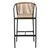 Σκαμπό ArteLibre MANDRAKA Μαύρο/Φυσικό Αλουμίνιο/Rattan 56x63x108cm 14840025 ArteLibre |  Καναπέδες - Καρέκλες  στο espiti