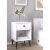 Κομοδίνο ArteLibre AMARI Λευκό Μοριοσανίδα 43x43x67.5cm 14870064 ArteLibre |  Κομοδίνα στο espiti