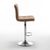 Σκαμπό Bar ArteLibre DIN Με Πλάτη Πτυσσόμενο Cappuccino PVC/Μέταλλο 44x50x92-113cm 14240058 ArteLibre |  Σκαμπώ κήπου στο espiti