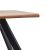 Τραπέζι Τραπεζαρίας ArteLibre AOSA Honey Maple/Μαύρο MDF/Μέταλλο 160x90x76cm 14320044 ArteLibre |  Τραπέζια στο espiti