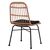Καρέκλα Κήπου ArteLibre AFRANIUS Φυσικό/Μαύρο Rattan/Μέταλλο 47x50x85cm 14510059 ArteLibre |  Καναπέδες - Καρέκλες  στο espiti