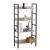 Ραφιέρα ArteLibre TYNDALL Με 4 Ράφια 60X27.6X126cm Δρυς/Μαύρο Μοριοσανίδα/Μέταλλο 15340013 ArteLibre |  Βοηθητικά έπιπλα γραφείου στο espiti