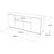 Μπουφές ArteLibre BOWES Πεύκο/Λευκό Μοριοσανίδα 180x44.5x75cm 15350076 ArteLibre |  Μπουφέδες στο espiti
