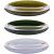 Πιάτα Διάφανα/Πράσινα/Χρυσά 25cm 2Τμχ ALPINA 06451160 ArteLibre |  Πιάτα-Μπωλ στο espiti