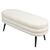 Παγκάκι Ottoman ArteLibre TONDO Λευκό Ύφασμα Teddy/Μέταλλο 42x112x44cm 14770099 ArteLibre |  Σκαμπώ κήπου στο espiti