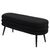 Παγκάκι Ottoman ArteLibre TONDO Μαύρο Ύφασμα Teddy/Μέταλλο 42x112x44cm 14770100 ArteLibre |  Σκαμπώ κήπου στο espiti