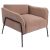 Πολυθρόνα ArteLibre ELAN Taupe Ύφασμα Κοτλέ/Μέταλλο 94x77x82cm 14770112 ArteLibre |  Πολυθρόνες σαλονιού στο espiti