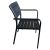 Καρέκλα Κήπου ArteLibre AMAYA Μαύρο Μέταλλο/PP 54.5x56.5x84cm 15300071 ArteLibre |  Καναπέδες - Καρέκλες  στο espiti