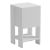 ΚΟΜΟΔΙΝΟ ARGUS HM18378.02 ΜΕΛΑΜΙΝΗ ΣΕ ΛΕΥΚΟ 30x30x55Υεκ. |  Κομοδίνα στο espiti