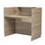 ΓΡΑΦΕΙΟ ΥΠΟΔΟΧΗΣ (RECEPTION) BARRY HM2152.01 ΜΕΛΑΜΙΝΗ ΣΕ SONAMA 120x70x110Υεκ. |  Γραφεία στο espiti
