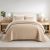 Κουβερλί Μονό Ξενοδοχείου 100% Cοtton Beige Astron Italy |  Κουβερλί Μονά στο espiti