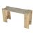 Κονσόλα Mendoza Megapap χρώμα sapphire oak - travertine 130,8x35x76,8εκ. |  Συρταριέρες -Κονσόλες στο espiti