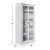 ΒΙΒΛΙΟΘΗΚΗ ΜΕ ΣΥΡΟΜΕΝΕΣ ΠΟΡΤΕΣ SLINGER HM6632.02 ΜΕΤΑΛΛΙΚΗ ΛΕΥΚΗ 90x40x185Υεκ |  Βιβλιοθήκες γραφείου στο espiti