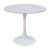 Tραπέζι Balou pakoworld sintered stone σε λευκή απόχρωση με όψη μαρμάρου-βάση λευκό μέταλλο Φ120x73εκ |  Τραπέζια στο espiti