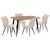 ΣΕΤ ΤΡΑΠΕΖΑΡΙΑΣ 5ΤΜΧ GAFF HM10847.02 MDF TOP ΦΥΣΙΚΟ--ΥΦΑΣΜΑ ΜΠΕΖ & ΜΕΤΑΛΛΟ ΜΑΥΡΟ |  Σετ τραπεζαρίες στο espiti