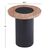 ΤΡΑΠΕΖΑΚΙ ΣΤΡΟΓΓΥΛΟ ΒΟΗΘΗΤΙKΟ OVALON HM18434.05 MDF TOP ΚΑΡΥΔΙ & ΒΑΣΗ ΜΑΥΡΗ Φ45x50Υεκ |  Τραπεζάκια σαλονιού στο espiti