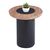 ΤΡΑΠΕΖΑΚΙ ΣΤΡΟΓΓΥΛΟ ΒΟΗΘΗΤΙKΟ OVALON HM18434.05 MDF TOP ΚΑΡΥΔΙ & ΒΑΣΗ ΜΑΥΡΗ Φ45x50Υεκ |  Τραπεζάκια σαλονιού στο espiti