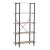 Βιβλιοθήκη Nebranzo pakoworld oak με μαύρο μέταλλο 80x34x155.3εκ |  Βιβλιοθήκες στο espiti