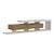 Έπιπλο τηλεόρασης Arbero pakoworld λευκό-oak 198x40x45εκ |  Έπιπλα τηλεόρασης στο espiti