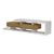 Έπιπλο τηλεόρασης Arbero pakoworld λευκό-oak 198x40x45εκ |  Έπιπλα τηλεόρασης στο espiti