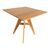 Τραπέζι Cadrada pakoworld teak ξύλο σε φυσική απόχρωση 80x80x76εκ |  Τραπέζια στο espiti