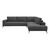 Γωνιακός καναπές Selio pakoworld αριστερή γωνία ανθρακί ύφασμα 300x240x100εκ |  Καναπέδες γωνιακοί στο espiti