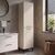 Ντουλάπι με καλάθι απλύτων Singa Megapap χρώμα sandstone 45x40x180εκ. |  Στήλες Μπάνιου στο espiti