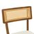 Καρέκλα Raffles pakoworld καρυδί rubberwood με pe rattan και εκρού ύφασμα 47x48x83.5εκ |  Καρέκλες στο espiti