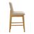 Σκαμπό μπαρ Dalby pakoworld sonoma rubberwood και μπεζ ύφασμα 50x45x102,5εκ |  Σκαμπώ μπαρ στο espiti