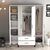 Stewehome Ντουλάπα με τέσσερις πόρτες (PTP) Lidya / Lidya 160x47x201 cm 420723 |  Ντουλάπες ρούχων στο espiti