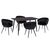 ΣΕΤ ΤΡΑΠΕΖΑΡΙΑΣ 5ΤΜΧ RAVEN HM12116.03 ΚΕΡΑΜΙΚΟ TOP ΜΑΥΡΟ ΜΑΡΜΑΡΟ--ΜΑΥΡΟ ΒΕΛΟΥΔΟ |  Σετ τραπεζαρίες στο espiti