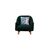 Stewehome Μποέμ πολυθρόνα με πόδια από ξύλο πεύκου και ύφασμα 66x60x65 cm 985509 |  Πολυθρόνες σαλονιού στο espiti