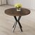 Stewehome Στρογγυλό Τραπέζι Κουζίνας Agnes Καρυδί 90x90x73 cm 539799 |  Τραπέζια στο espiti