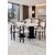 Stewehome Σετ Τραπεζαρίας Bohem Μάρμαρο Λευκό Μαύρο 170x90x75 cm 985068 |  Σετ τραπεζαρίες στο espiti