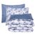 DAS HOME ΣΕΤ ΣΕΝΤΟΝΙΑ ΜΟΝΑ HAPPY 9672 BLUE, GREY |  Σεντόνια Υπέρδιπλα / King Size στο espiti