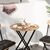 Stewehome Στρογγυλό Bistro Σετ με Μαξιλάρια Τραπέζι και Καρέκλες Κήπου / Λευκό 50x50 cm 137010 |  Σετ τραπεζαρία κήπου στο espiti