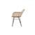 Καρέκλα Τραπεζαρίας με μπράτσα Marea Black legs (57x60x82) Soulworks 0300087 |  Καρέκλες στο espiti